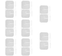2Pcs Elettrodi pads Quadrato, Cuscinetti Riutilizzabili per Elettrodi, Elettrodi per Dispositivi TENS ed EMS, Foglio per Elettrodi con Attacco a Spina da 2mm, Cuscinetti TENS Autoadesivi (40 x 40 mm)