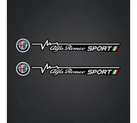 2pcs Emblem Adesivo per Alfa Romeo Giulia Giulietta 159 156 Stelvio Sportiva, Decalcomanie Auto, Adesivi per Auto Logo Badge Decal Emblema Adesivo, Accessori per la Decorazione Distintivo dell'auto,C