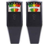 2Pcs EMF Meter with LED 1.5 to 20+ Milligauss EMF Detector Battery Powered Reader Portable Handheld Professional Meters for Magnetic Field/Radiation Detection, Ghost Hunting