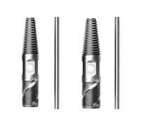 2Pcs Estrattore Vite Doppia Testa Tubo Acqua Strumento di Rimozione Della Vite 1/2 "3/4" Valvole Rubinetto Danneggiato Tubo Danneggiato Rimozione Del Rubinetto Riparazione Filo