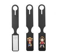 2pcs Etichetta per Valigia in PVC, Anime Manga pirata Disegni, Etichette Viaggio Bagagli con Nome e Indirizzo,Viaggia Bagagli Tag, Bagaglio Accessori da Viaggio, per Bagaglio Valigie Zaini,Motivo
