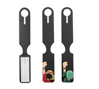 2pcs Etichetta per Valigia in PVC, Anime Manga pirata Disegni, Etichette Viaggio Bagagli con Nome e Indirizzo,Viaggia Bagagli Tag, Bagaglio Accessori da Viaggio, per Bagaglio Valigie Zaini, Manga
