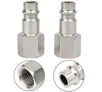 2pcs Euro Quick Connect Release Fitting 14 per linee d'aria BSP accoppiatori affidabili per una gestione efficiente del flusso d'aria