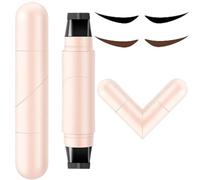 2PCS Eyeliner Stamp, Liquid Stamp, Rotating Eyeliner Pen Printing, Quick Shaping Tool with Left/Right Eye Indication for Women Eye Makeup (A)