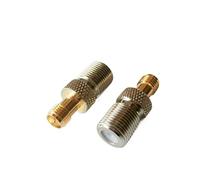 2pcs F A SMA Connettore Presa F Femmina A RP SMA Femmina Spina F - RP SMA Ottone Placcato Oro Dritto TV Adattatori RF Coassiali