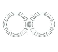 2pcs FAI DA TE corona telaio decori loop fiore appeso anelli decorazioni fai da