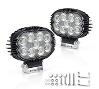 2PCS Faro di Inondazione da Lavoro Led, LED Fuoristrada a Fascio Largo Impermeabile IP68 Faretti LED per Camion Macchine Agricole Escavatori Rimorchi Furgoni