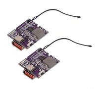 2pcs Fast Charging Power Bank Module 22 5W, rilevamento automatico del carico, display digitale, sicuro per la ricarica di 3 batterie da 7 V C Display lampada)