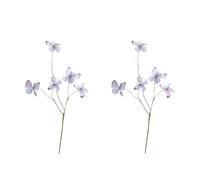 2pcs Faux Secco Ramo Decorazione di Seta Farfalla Fioritura di Fiori Forniture per Feste Interni Espositori di Fiori Set Sicuro Per Il Bambino A Prova Di Dissolvenza Del