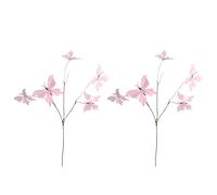 2pcs Faux Secco Ramo Decorazione di Seta Farfalla Fioritura di Fiori Forniture per Feste Interni Espositori di Fiori Set Sicuro Per Il Bambino A Prova Di Dissolvenza Del