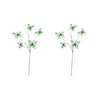 2pcs Faux Secco Ramo Decorazione di Seta Farfalla Fioritura di Fiori Forniture per Feste Interni Espositori di Fiori Set Sicuro Per Il Bambino A Prova Di Dissolvenza Del