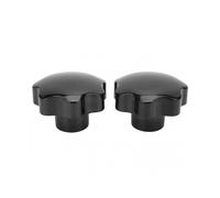 2Pcs Female Thread Clamping Knob Industrial Machine 7 Star Shaped Head Nuts M16 x 80