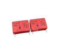 2pcs Film Capacitor 100V 335 3.3UF 100V 3U3 MKC4 Pitch 22.5mm DIY Fever capacitor RUAJOGYNVM