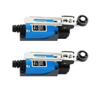 2PCS Finecorsa a Leva Finecorsa Regolabili ME-8108 con Braccio a Leva e Rullo, NC+NO 220V 5A, Micro Interruttore di Finecorsa per Garage Porta, CNC, Automazione Industriale e Applicazioni Fai-da-Te