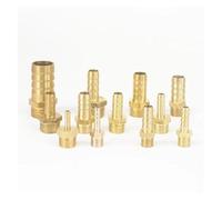 2pcs Fit Hose I/D 4mm 6mm 8mm 10mm Barbed x 1/8" 1/4" BSPP Male Straight Brass Connector Pipe Fitting(6mm,1/4")