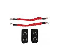 2Pcs Fitness Ankle Straps High Elasticity Durable Increase Muscle Strength Improve Leaping Ability Cable Ankle Strap Red 20 Pounds