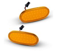 2PCS Flash Normale/Dinamico Indicatore Laterale Lampada Ambra for Mercedes-Benz Sprinter W906 2006-2018 Crafter 2006-2016(Normal flash,Orange lens)