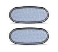 2PCS Flash Normale/Dinamico Indicatore Laterale Lampada Ambra for Mercedes-Benz Sprinter W906 2006-2018 Crafter 2006-2016(Dynamic,Clear lens)