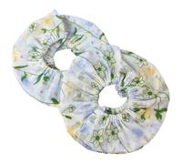 2Pcs Floral Cross Stitch Scroll Frame Split Rail Cover Adjustable Embroider