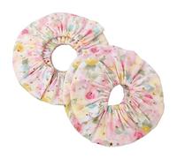2Pcs Floral Cross Stitch Scroll Frame Split Rail Cover Adjustable Embroider