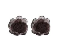 2Pcs Floreale Finestra Tenda Clip Metallo Molla Morsetti Fibbie Fiore Drappeggio Tieback Accessori Decorativi Per La Casa Fermatenda Con Fiore Artificiale