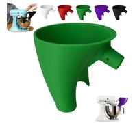 2Pcs Flour Funnel For Kitchen-Aid Mixer 5 Qt, Plastic Powder Funnel With Easy-Pour, Prevents Spills, Fits Tilt-Head 4.5-5 Qt (Ksm150) Kitchen-Aid Mixer Accessories (2Pcs-Green)