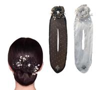 2PCS French Deft Hair Bun Piece Fasce Per Capelli, Flower Hair Bun Roller, Bun Hair Clip Twist Hairstyle Maker Tool, Donut Francese Strumenti Accessori per Capelli,Bun Hair Chignon Maker per Capelli