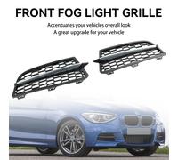 2PCS Front Bumper Fog Light Cover Bezel Grill Grille Per BMW F20 F21 11-15 A H7