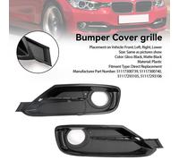 2PCS Front Bumper Fog Light Grille Covers per BMW 3 Series F30 F31 2013-2015 Y9