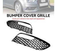 2PCS Front Bumper Fog Light Surround Cover Grille per Audi A3 2012-2016 Mesh Y1