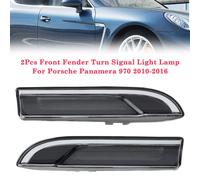 2Pcs Front Fender Turn Signal Light Lamp Per Porsche Panamera 970 2010-2016 S1