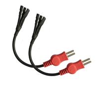 2pcs Fuel Injector Cleaner Tester Adapter Cable Fit For AUTOOL CT150 CT160 CT400
