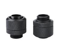 2PCS G1.4 Ugello a Spirale Ottone Two Touch Connettore di Raffreddamento Ad Acqua Kit di Connessione Rapida con Anello Nascosto in Silicone Ugello a Spirale per Watercooling