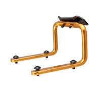 2pcs Gabbie per bottiglia d'acqua, Supporto per sella per bicicletta per Gabbie per bottiglia d'acqua Adattatore doppio supporto posteriore supporto (oro)