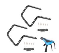 2pcs Gabbie per bottiglia d'acqua, Supporto per sella per bicicletta per Gabbie per bottiglia d'acqua Adattatore doppio supporto posteriore supporto (nero)