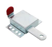 2pcs Galvanized Steel Garage Door Locks Thicken Construction Rust Resistant Anti-Theft Slide Lock Manual Open Dual Side Installation Per Porte