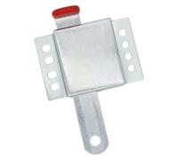 2pcs Galvanized Steel Garage Door Locks Thicken Construction Rust Resistant Heavy Duty Lock Dual Side Installation Manual Open Per Porte