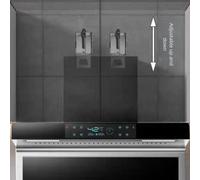 2PCS Gamma Ganci di Fissaggio Cappa Regolabili con Accessori per Stabilità Cuci