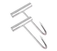 2pcs Ganci con manico corto Ganci di carne Macellaio Ganci di carne Prosciutto