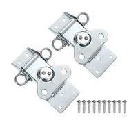 2Pcs Gancio a Farfalla 4.72x3.26" Acciaio Blu Chiaro per Serramenti