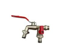 2pcs Garden Tools Brass Water Faucet 1/2" Outside & Inside Used Easy Turn On/Off Lever Handle Watering Supply Taps Ball Valve Per Giardino