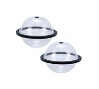 2Pcs Giant Ice Cube Molds 5lb Extra Large Silicone Sphere Ice Molds BPA-Free Ice Cube Molds Reusable Ice Ball Maker for Ice Baths