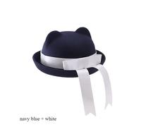 2PCS Giapponese Rétro Studente Coperchi Gatto Orecchio Cappello IN Lana Fighetto