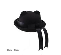 2PCS Giapponese Rétro Studente Coperchi Gatto Orecchio Cappello IN Lana Fighetto