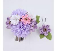 2PCS Giapponese Sakura Fiore Capelli Clip Tsumami Zaiku Forcina Gruppi