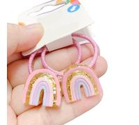 2pcs Glitter Clip Di Capelli Con Fiore E Torta Disegni Hairpin Cartoon Bambini Ornamenti Per I Capelli Per Le Ragazze Di Uso quotidiano