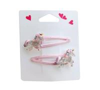 2pcs Glitter Clip Di Capelli Con Fiore E Torta Disegni Hairpin Cartoon Bambini Ornamenti Per I Capelli Per Le Ragazze Di Uso quotidiano