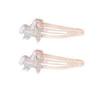 2pcs Glitter Clip Di Capelli Con Fiore E Torta Disegni Hairpin Cartoon Bambini Ornamenti Per I Capelli Per Le Ragazze Di Uso quotidiano