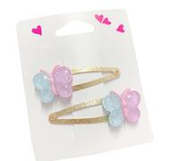 2pcs Glitter Clip Di Capelli Con Fiore E Torta Disegni Hairpin Cartoon Bambini Ornamenti Per I Capelli Per Le Ragazze Di Uso quotidiano