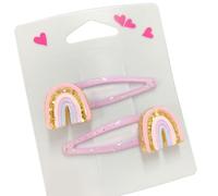 2pcs Glitter Clip Di Capelli Con Fiore E Torta Disegni Hairpin Cartoon Bambini Ornamenti Per I Capelli Per Le Ragazze Di Uso quotidiano